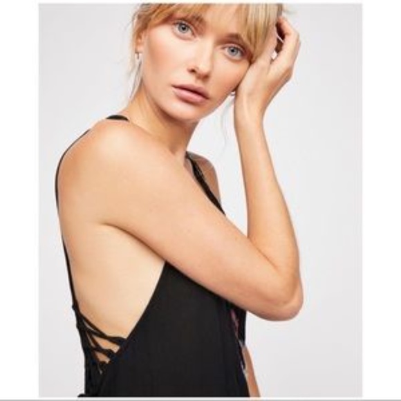 Free People Adelaide Festival Slipdress in Black - Picture 4 of 13